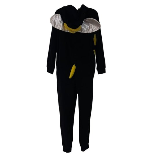Xhilaration Bee Pajamas Costume Unionsuit Womens M L PJs Hooded Winter - Picture 6 of 10